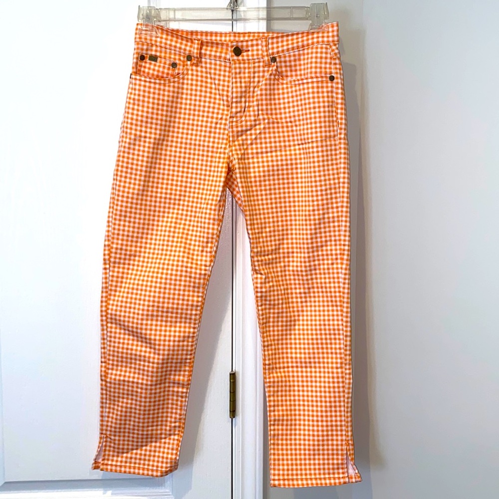 DG2 Orange Ginham Pants